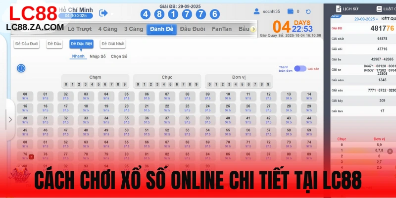 Hướng dẫn thành viên đặt cược lô đề tại LC88